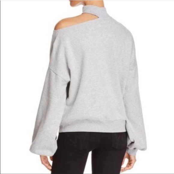Two by Vince Camuto Cutout/Off Shoulder Sweater Bishop Sleeves sz Large - Picture 2 of 7